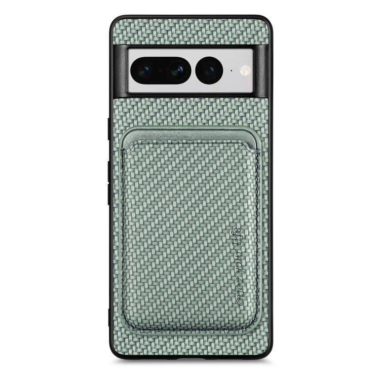 Custodia per telefono Magsafe in pelle in fibra di carbonio, For Google Pixel 9a, For Google Pixel 7 Pro, For Google Pixel 7, For Google Pixel 6
