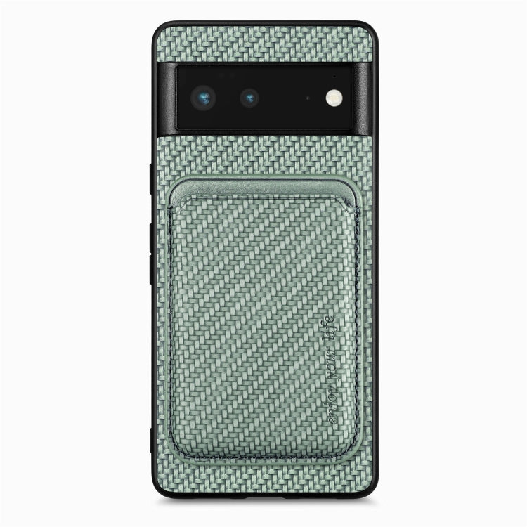 Custodia per telefono Magsafe in pelle in fibra di carbonio, For Google Pixel 9a, For Google Pixel 7 Pro, For Google Pixel 7, For Google Pixel 6