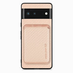 Custodia per telefono Magsafe in pelle in fibra di carbonio, For Google Pixel 9a, For Google Pixel 7 Pro, For Google Pixel 7, For Google Pixel 6