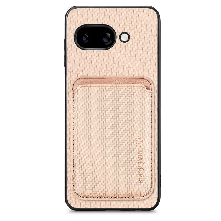 Custodia per telefono Magsafe in pelle in fibra di carbonio, For Google Pixel 9a, For Google Pixel 7 Pro, For Google Pixel 7, For Google Pixel 6