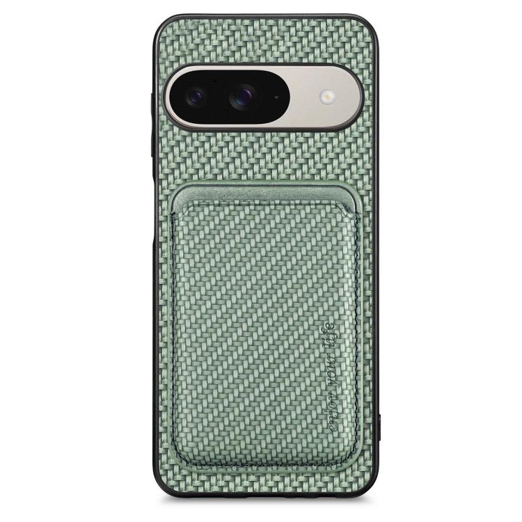 Custodia per telefono Magsafe in pelle in fibra di carbonio, For Google Pixel 10 Pro XL, For Google Pixel 9 Pro XL, For Google Pixel 10 / 10 Pro, For Google Pixel 9 / 9 Pro