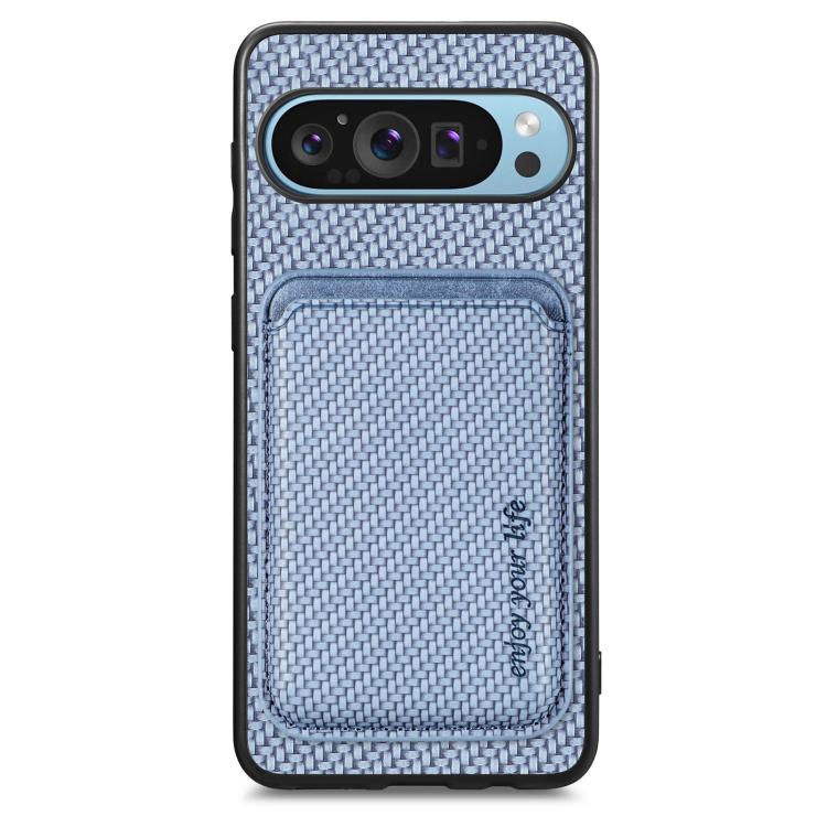 Custodia per telefono Magsafe in pelle in fibra di carbonio, For Google Pixel 10 Pro XL, For Google Pixel 9 Pro XL, For Google Pixel 10 / 10 Pro, For Google Pixel 9 / 9 Pro