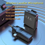 Microfono lavalier wireless 3 in 1 per smartphone e PC