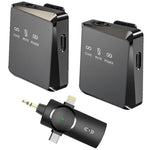 Microfono lavalier wireless 3 in 1 per smartphone e PC