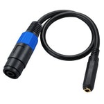 Cavo adattatore Speakon femmina a 6,35 mm femmina 50 cm