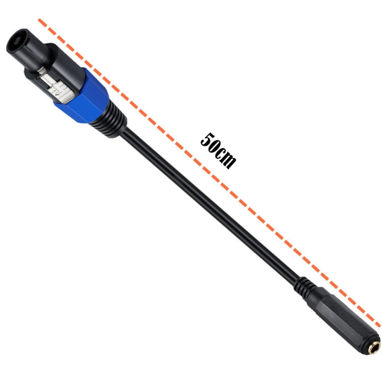 Cavo adattatore Speakon maschio-femmina 6,35 mm 50 cm