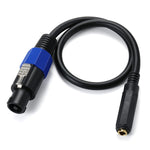 Cavo adattatore Speakon maschio-femmina 6,35 mm 50 cm