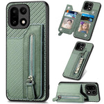 Custodia per cellulare a portafoglio con cerniera orizzontale in fibra di carbonio, For OnePlus Ace 6 / 6T / 15R, For OnePlus 15, For OnePlus Nord CE 3 Lite, For OnePlus Nord CE 2 Lite 5G