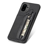 Custodia per cellulare a portafoglio con cerniera orizzontale in fibra di carbonio, For OnePlus Ace 6 / 6T / 15R, For OnePlus 15, For OnePlus Nord CE 3 Lite, For OnePlus Nord CE 2 Lite 5G