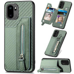 Custodia per cellulare a portafoglio con cerniera orizzontale in fibra di carbonio, For OnePlus Ace 6 / 6T / 15R, For OnePlus 15, For OnePlus Nord CE 3 Lite, For OnePlus Nord CE 2 Lite 5G