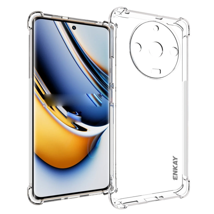ENKAY Hat-Prince Custodia per telefono antiurto in TPU trasparente, For Realme 16 Pro+ 5G Global, For Realme 16 Pro 5G Global, For Realme C85 Pro 4G Global, For Realme 15 Pro 5G Global, For Realme 15 5G Global, For Realme 14 Pro 5G                     ...