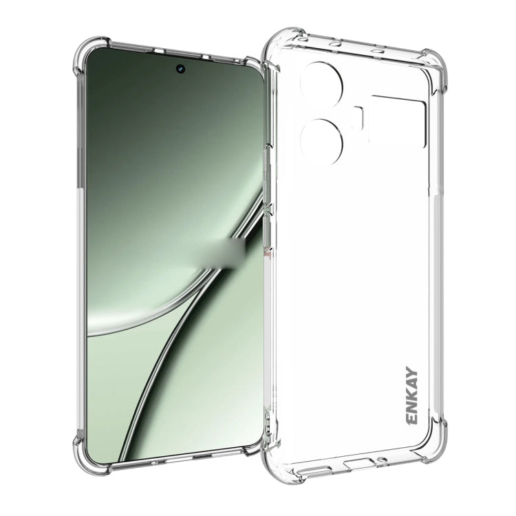 ENKAY Hat-Prince Custodia per telefono antiurto in TPU trasparente, For Realme 16 Pro+ 5G Global, For Realme 16 Pro 5G Global, For Realme C85 Pro 4G Global, For Realme 15 Pro 5G Global, For Realme 15 5G Global, For Realme 14 Pro 5G                     ...
