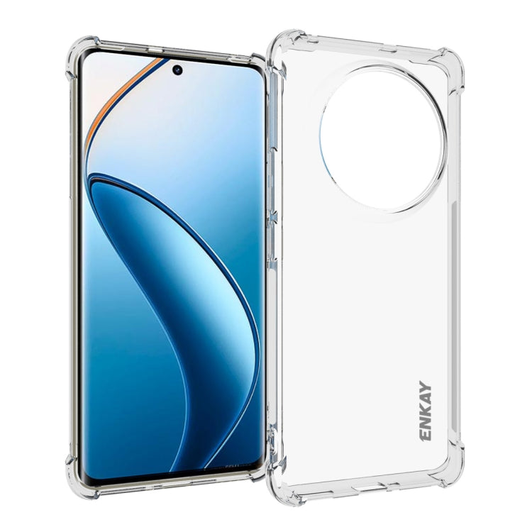 ENKAY Hat-Prince Custodia per telefono antiurto in TPU trasparente, For Realme 16 Pro+ 5G Global, For Realme 16 Pro 5G Global, For Realme C85 Pro 4G Global, For Realme 15 Pro 5G Global, For Realme 15 5G Global, For Realme 14 Pro 5G                     ...
