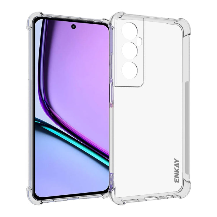ENKAY Hat-Prince Custodia per telefono antiurto in TPU trasparente, For Realme 16 Pro+ 5G Global, For Realme 16 Pro 5G Global, For Realme C85 Pro 4G Global, For Realme 15 Pro 5G Global, For Realme 15 5G Global, For Realme 14 Pro 5G                     ...