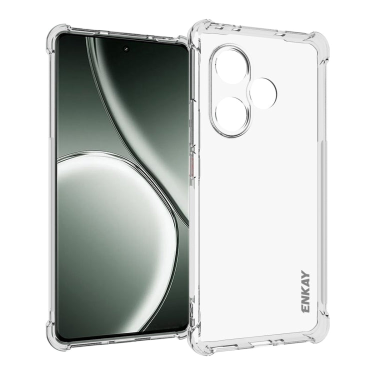 ENKAY Hat-Prince Custodia per telefono antiurto in TPU trasparente, For Realme 16 Pro+ 5G Global, For Realme 16 Pro 5G Global, For Realme C85 Pro 4G Global, For Realme 15 Pro 5G Global, For Realme 15 5G Global, For Realme 14 Pro 5G                     ...