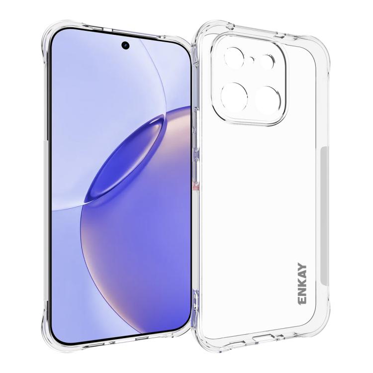 ENKAY Hat-Prince Custodia per telefono antiurto in TPU trasparente, For Realme 16 Pro+ 5G Global, For Realme 16 Pro 5G Global, For Realme C85 Pro 4G Global, For Realme 15 Pro 5G Global, For Realme 15 5G Global, For Realme 14 Pro 5G                     ...