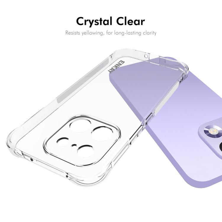 ENKAY Hat-Prince Custodia per telefono antiurto in TPU trasparente, For Realme 16 Pro+ 5G Global, For Realme 16 Pro 5G Global, For Realme C85 Pro 4G Global, For Realme 15 Pro 5G Global, For Realme 15 5G Global, For Realme 14 Pro 5G                     ...