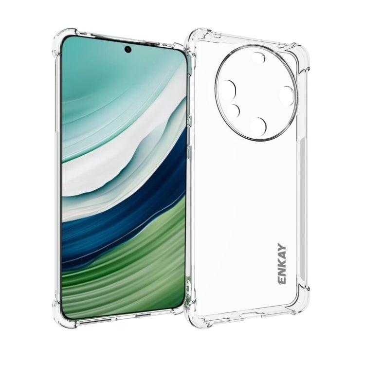 ENKAY Hat-Prince Custodia per telefono antiurto in TPU trasparente, For Huawei Pura 90 Pro Max 5G, For Huawei Pura 90 Pro 5G, For Huawei Pura 90 5G, For Huawei Pura 80 Ultra, For Huawei Pura 80, For Huawei Enjoy 70X, For Huawei Mate 70 Pro             ...
