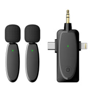 Microfono Lavalier Wireless 3 in 1 per smartphone e fotocamere