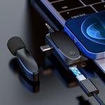 Microfono Lavalier Wireless 3 in 1 per smartphone e fotocamere
