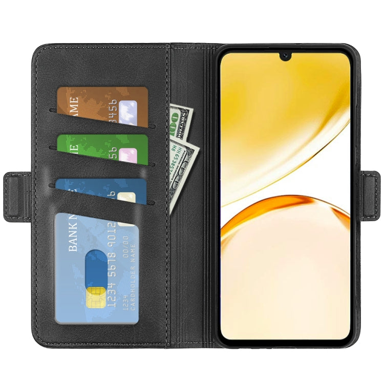 Custodia per telefono in pelle con vibrazione orizzontale con fibbia magnetica a doppio lato, For Realme Narzo N53 / C53