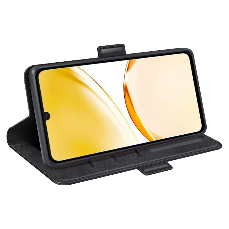 Custodia per telefono in pelle con vibrazione orizzontale con fibbia magnetica a doppio lato, For Realme Narzo N53 / C53