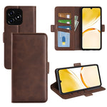 Custodia per telefono in pelle con vibrazione orizzontale con fibbia magnetica a doppio lato, For Realme Narzo N53 / C53