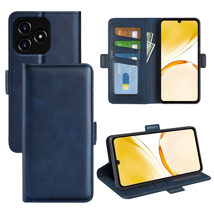 Custodia per telefono in pelle con vibrazione orizzontale con fibbia magnetica a doppio lato, For Realme Narzo N53 / C53