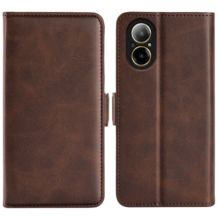 Custodia per telefono in pelle con vibrazione orizzontale con fibbia magnetica a doppio lato, For Realme 12 5G, For Realme 12+ 5G, For Realme 12 Pro+, For Realme C67 5G