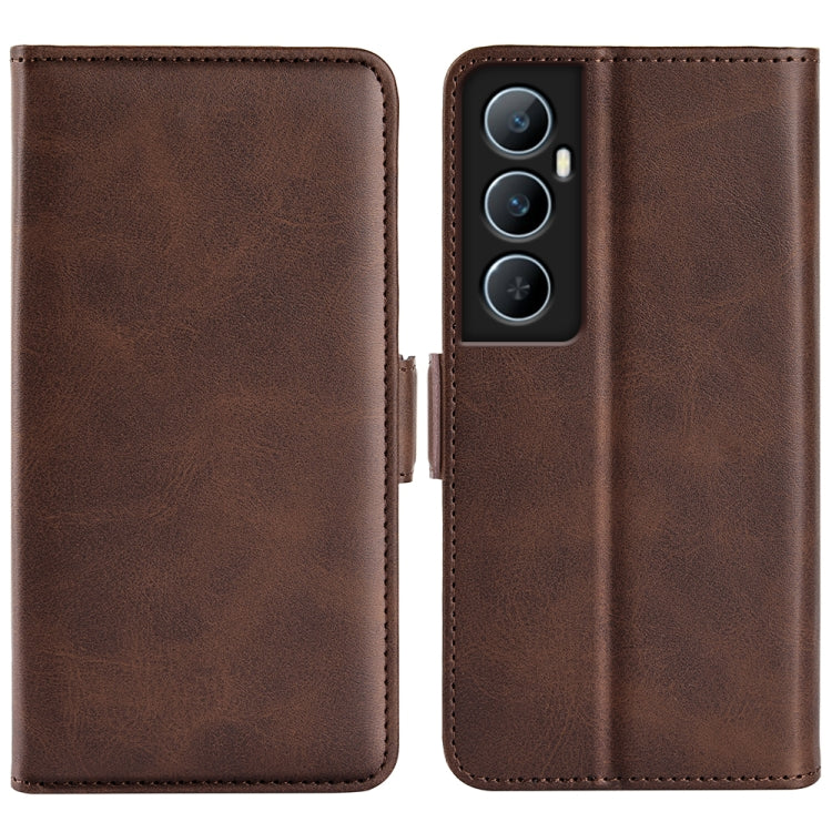 Custodia per telefono in pelle con vibrazione orizzontale con fibbia magnetica a doppio lato, For Realme 11X, For Realme C65 4G, For Realme C85 5G / 15x 5G, For Realme 15 5G / 15 Pro 5G