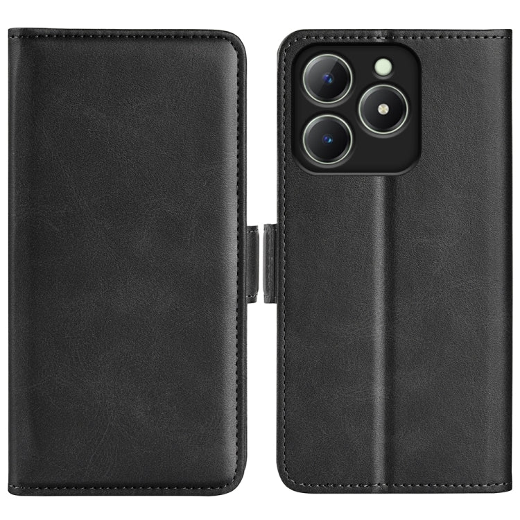 Custodia per telefono in pelle con vibrazione orizzontale con fibbia magnetica a doppio lato, For Realme 13+ 5G, For Realme 13 Pro 5G, For Realme GT 6 5G, For Realme C63