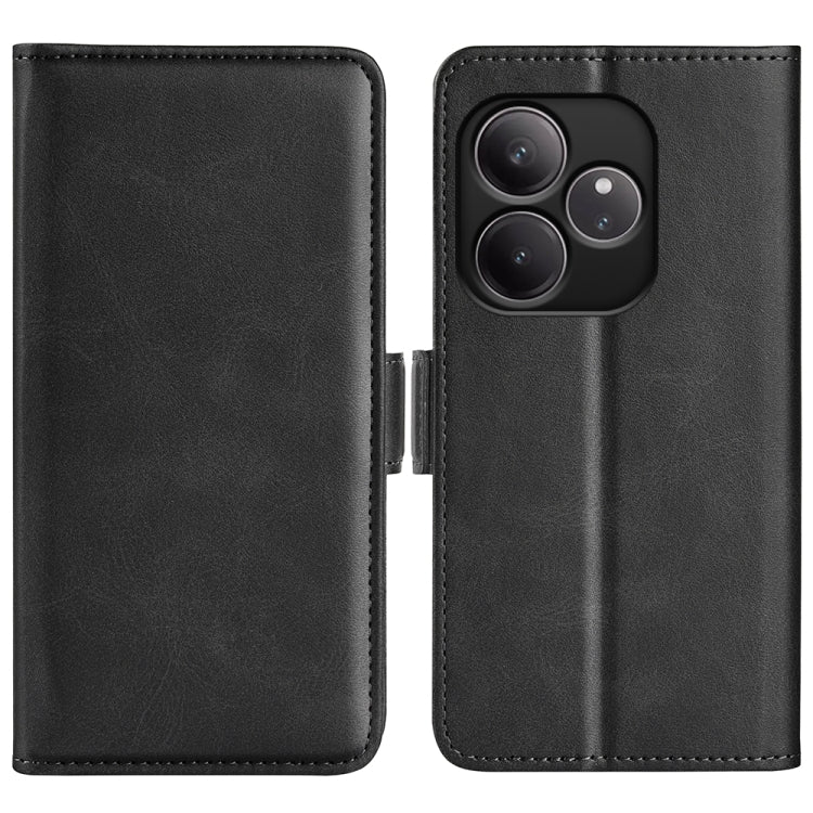Custodia per telefono in pelle con vibrazione orizzontale con fibbia magnetica a doppio lato, For Realme 13+ 5G, For Realme 13 Pro 5G, For Realme GT 6 5G, For Realme C63