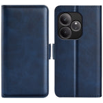 Custodia per telefono in pelle con vibrazione orizzontale con fibbia magnetica a doppio lato, For Realme 13+ 5G, For Realme 13 Pro 5G, For Realme GT 6 5G, For Realme C63