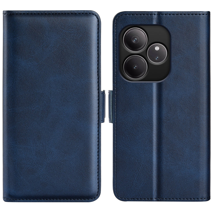 Custodia per telefono in pelle con vibrazione orizzontale con fibbia magnetica a doppio lato, For Realme 13+ 5G, For Realme 13 Pro 5G, For Realme GT 6 5G, For Realme C63