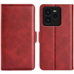 Custodia per telefono in pelle con vibrazione orizzontale con fibbia magnetica a doppio lato, For Realme 14 Pro 5G, For Realme 14X 5G, For Realme C75, For Realme GT 7 Pro 5G