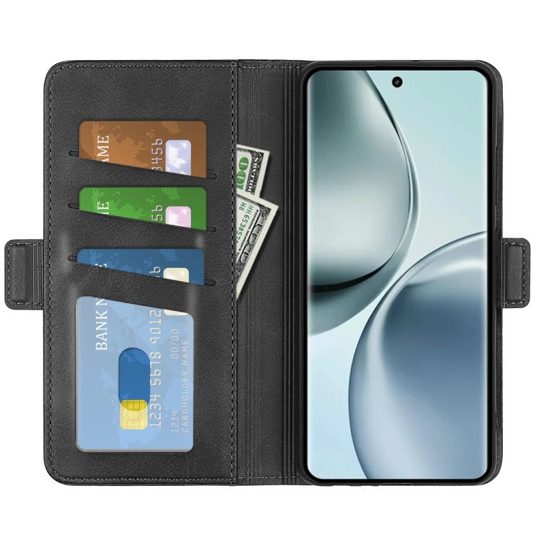 Custodia per telefono in pelle con vibrazione orizzontale con fibbia magnetica a doppio lato, For Realme 14 Pro 5G, For Realme 14X 5G, For Realme C75, For Realme GT 7 Pro 5G