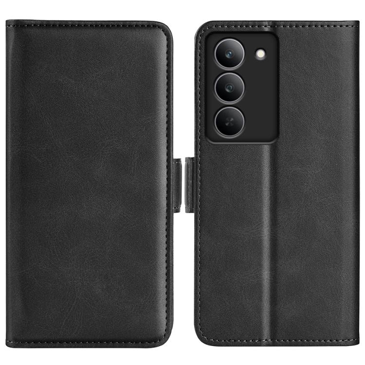 Custodia per telefono in pelle con vibrazione orizzontale con fibbia magnetica a doppio lato, For Realme 14 Pro 5G, For Realme 14X 5G, For Realme C75, For Realme GT 7 Pro 5G