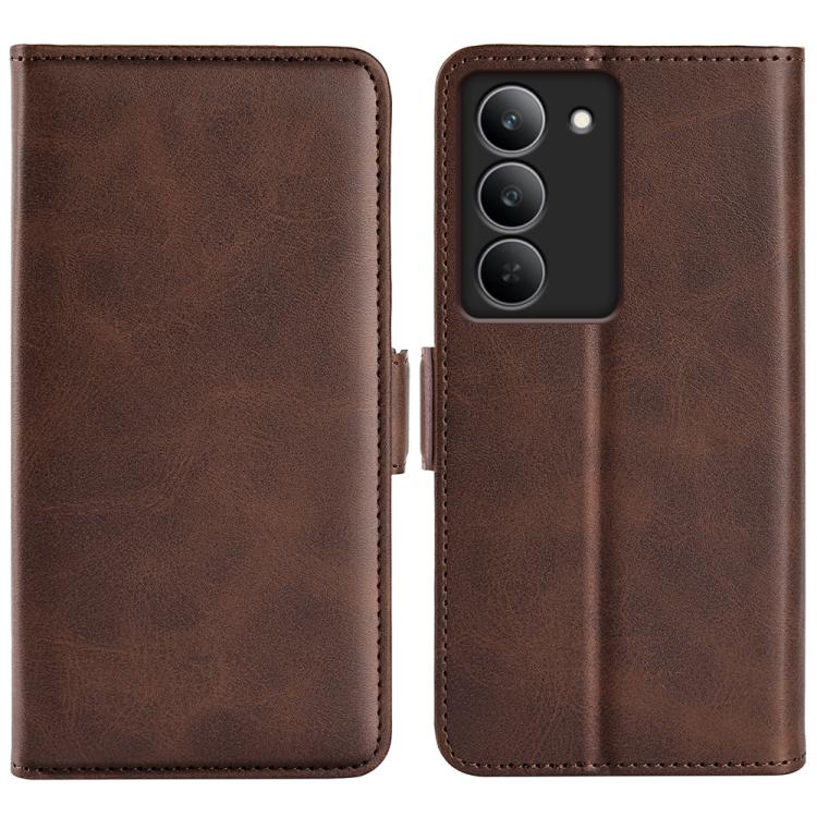 Custodia per telefono in pelle con vibrazione orizzontale con fibbia magnetica a doppio lato, For Realme 14 Pro 5G, For Realme 14X 5G, For Realme C75, For Realme GT 7 Pro 5G