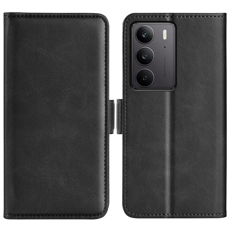 Custodia per telefono in pelle con vibrazione orizzontale con fibbia magnetica a doppio lato, For Realme 14 Pro 5G, For Realme 14X 5G, For Realme C75, For Realme GT 7 Pro 5G