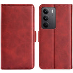 Custodia per telefono in pelle con vibrazione orizzontale con fibbia magnetica a doppio lato, For Realme 14 Pro 5G, For Realme 14X 5G, For Realme C75, For Realme GT 7 Pro 5G