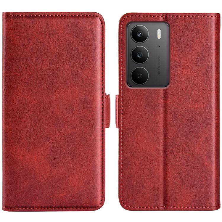 Custodia per telefono in pelle con vibrazione orizzontale con fibbia magnetica a doppio lato, For Realme 14 Pro 5G, For Realme 14X 5G, For Realme C75, For Realme GT 7 Pro 5G