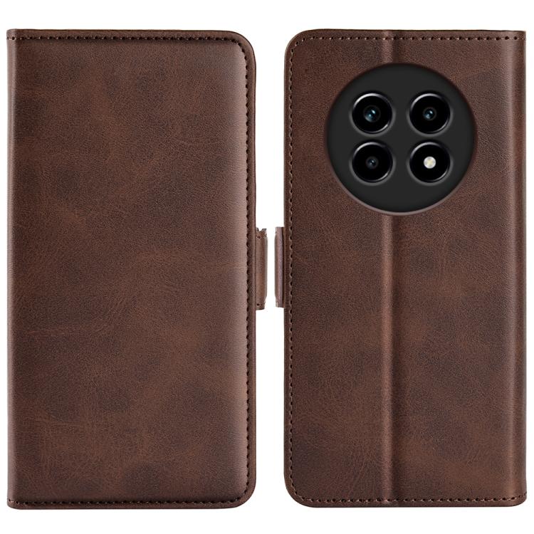 Custodia per telefono in pelle con vibrazione orizzontale con fibbia magnetica a doppio lato, For Realme 13+ 5G, For Realme 13 Pro 5G, For Realme GT 6 5G, For Realme C63