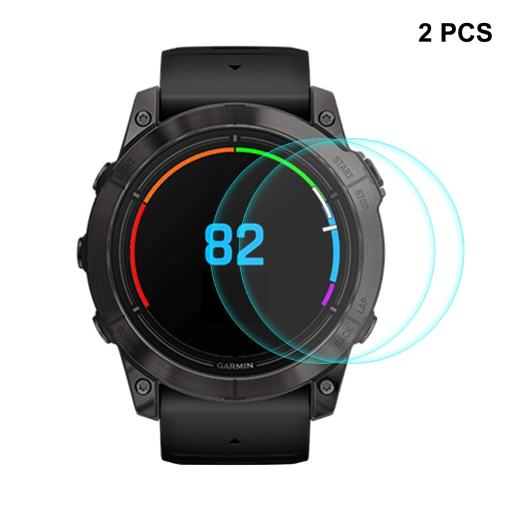 2pz ENKAY 0.2mm 9H Pellicola proteggi schermo in vetro temperato per orologio, For Garmin Approach S70 42mm, For Garmin Epix Pro Gen 2 51mm