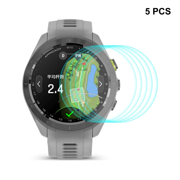 5 pezzi ENKAY 0,2 mm 9H Pellicola proteggi schermo in vetro temperato, For Garmin Approach S70 42mm, For Garmin Epix Pro Gen 2 51mm