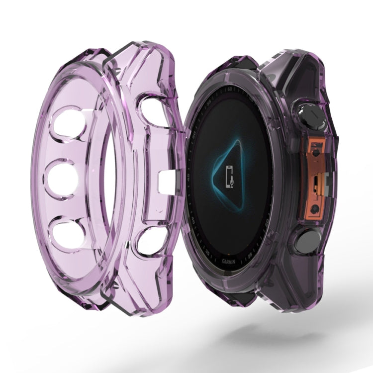 ENKAY Hat-Prince Custodia protettiva per telaio in TPU trasparente, For Garmin Fenix 8 AMOLED 43mm, For Garmin Forerunner 965, For Garmin Forerunner 265S, For Garmin Forerunner 265