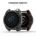 ENKAY Hat-Prince Custodia protettiva per telaio in TPU trasparente, For Garmin Fenix 8 AMOLED / MIP 51mm, For Garmin Fenix 8 AMOLED / MIP 47mm