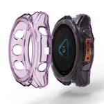 ENKAY Hat-Prince Custodia protettiva per telaio in TPU trasparente, For Garmin Fenix 8 AMOLED / MIP 51mm, For Garmin Fenix 8 AMOLED / MIP 47mm