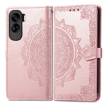 Custodia per telefono in pelle goffrata fiore mandala, For Honor 90 Lite, For Honor Play 7T Pro, For Honor 30i