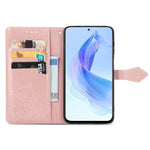Custodia per telefono in pelle goffrata fiore mandala, For Honor 90 Lite, For Honor Play 7T Pro, For Honor 30i