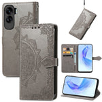 Custodia per telefono in pelle goffrata fiore mandala, For Honor 90 Lite, For Honor Play 7T Pro, For Honor 30i